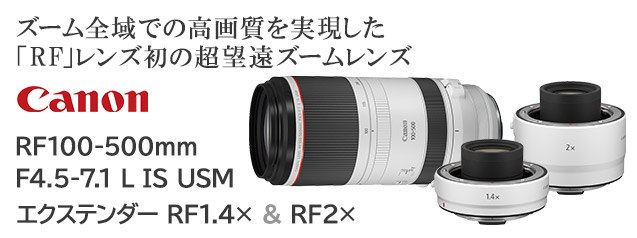 キヤノン RF100-500mm F4.5-7.1 L IS USM | カメラのキタムラネット