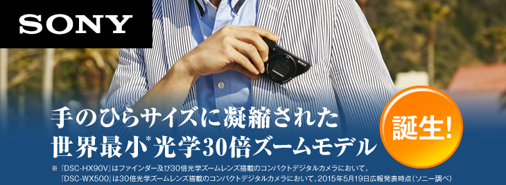 ソニー Cyber-shot DSC-HX90V/WX500 | カメラのキタムラネットショップ