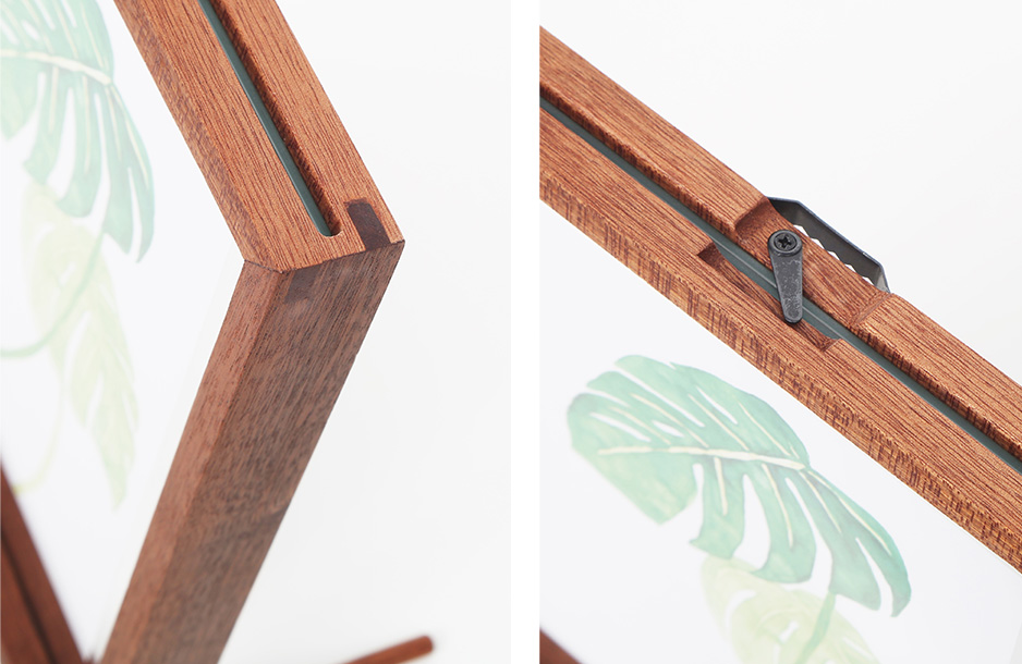 sapele（サペリ）』という上質な木材を使用したこだわりのフォト