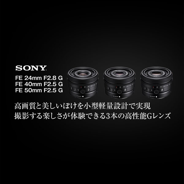 ソニー FE 24mm F2.8 G [SEL24F28G] | カメラのキタムラネット