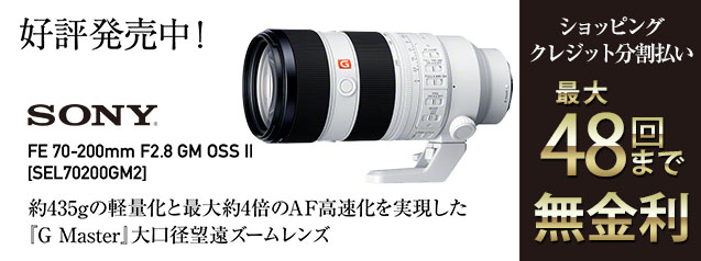 ソニー FE 70-200mm F2.8 GM OSS II | カメラのキタムラネットショップ