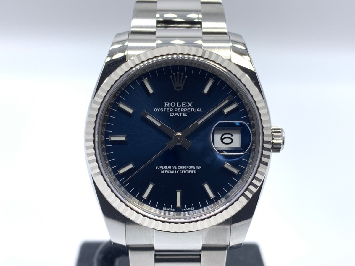 ROLEX Oyster Perpetual Date Oyster Perpetual Date 34 115234 blue oyster bracelet